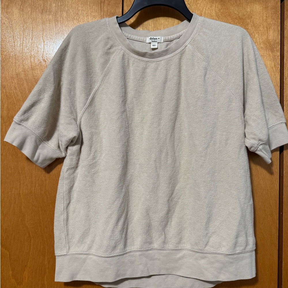 DylanWomen's terry cloth Cream Top